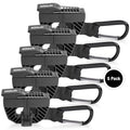 Footwear Clip, Shoe Bag, Hang Extra Shoes Cleats Boots or Gear on Your Bag. - color: 5-Pack Black