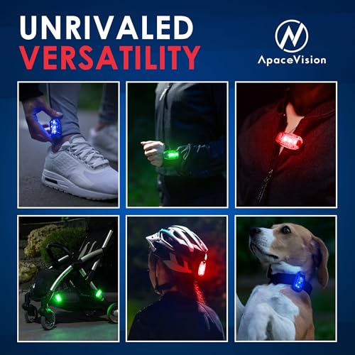LED Safety Light (2 Pack) with Bonus Items – Clip On Strobe/Running Lights for Runners, Dogs, Bikes, Walking and More - color: Mixed