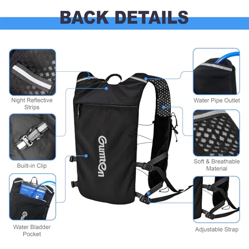 Running Vest with Adjustable Chest Straps for Women Men Hydration Vest for Marathon Jogging Hiking Cycling - size: White, style: Running Vest with one 1.5L Water Bladder