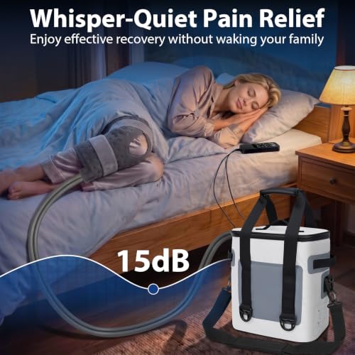 Cold Therapy Machine, 15QT Ice Machine for Knee After Surgery - color: White