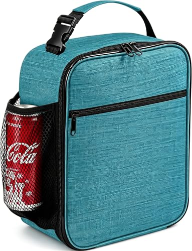 ZM-YOUTOO Lunch Box for Men - Reusable Lunch Bag Men Adult Women- Insulated Small LunchBox (Azure) - color: Azure