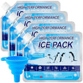 Reusable Ice Packs for Cooler, Freezer Ice Packs for Lunch Boxes, Cooler Ice Packs for Camping Gear, Fishing - size: Medium