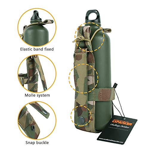 EXCELLENT ELITE SPANKER Tactical Military Portable Belt Bottle Holder Pouch - color: MCP