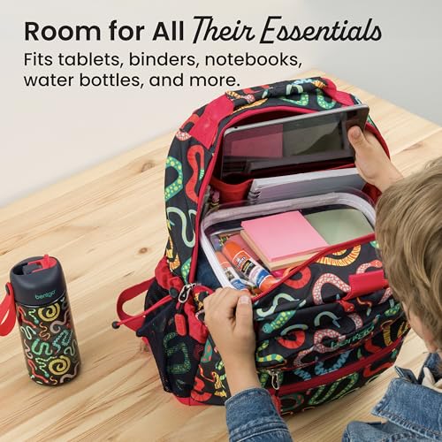 Bentgo Kids Print Durable & Water-Resistant Backpack - color: Sssnakes, size: Kids Medium