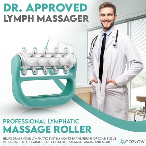 MyoRelease Lymphatic Drainage Massager - Green - Handheld Massage Roller - color: Green