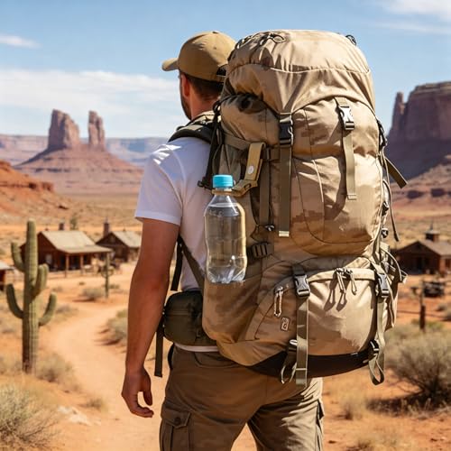10Pcs Water Bottle Clip for Backpack, Portable Hanging Bottle Buckle Water Bottle Clip for Backpack Lightweight Strap Holder for Outdoor Camping Hiking Traveling
