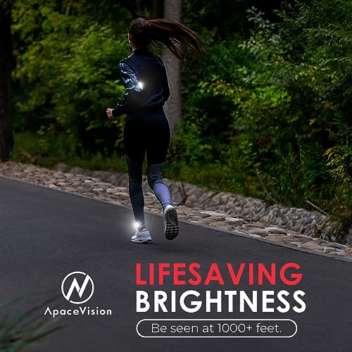 LED Safety Light (2 Pack) with Bonus Items – Clip On Strobe/Running Lights for Runners, Dogs, Bikes, Walking and More - color: White