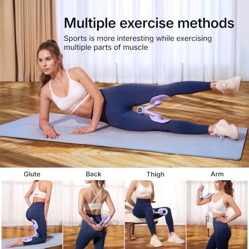 MERACH Pelvic Floor Exercise Devices, Thigh Trainer, Inner Thigh Exerciser - color: Purple