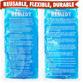 Perfect Remedy 2-Pack Gel Ice Packs for Injuries Reusable, Hot & Cold Pack that’s Durable, Soft & Flexible, Fast Relief & Recovery (Blue, Reg 2PK) - color: Blue Standard, size: Regular 2 Pack