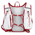 Lightweight Running Hydration Vest 2L Water Bladder for Women Men - color: White with Red, size: Vest Only (No Bladder)