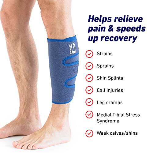 Neo-G Calf Brace for Shin Splints, Lower Leg Pain Relief - Calf Brace for Torn Calf Muscle, Running, Sports, Recovery - Adjustable Calf Support - Class 1 Medical Device