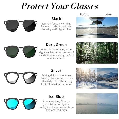 HIBLOKS Polarized Clip-on Compatible with Oakley Meta HSTN Smart Glasses - size: Black