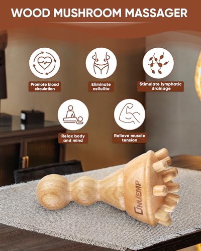 ONUEMP Wood Fascia Brush - Lymphatic Drainage, Anti Cellulite, Body Sculpt - size: Brush