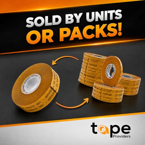 WOD General Purpose ATG Tape, 1/2 inch x 36 yds. (Set of 12 Rolls) Adhesive Transfer Tape Glider Refill Rolls Clear Adhesive on Gold Liner (Acid Free) RWATG20 - size: ATG Tape - 1/2" (12 Pack)