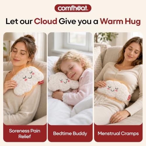Microwave Unscented Heating Pad for Pain Relief, Moist Heat Pack - style: Cloud