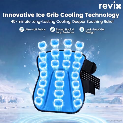 REVIX Foot Ankle Ice Pack Wrap, Gel Ice Packs for Feet Discomfort, 2 Packs