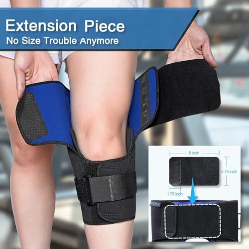 T TIMTAKBO 5XL Plus Size Hinged Knee Brace Dual Stabilizers for ACL/MCL - size: XXXXX-Large