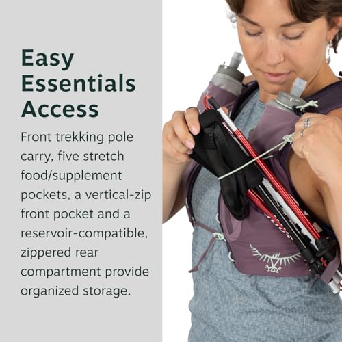 Osprey Dyna 1.5L Women's Running Hydration Vest with Hydraulics Soft Flasks - color: Dawn Blue, size: Small