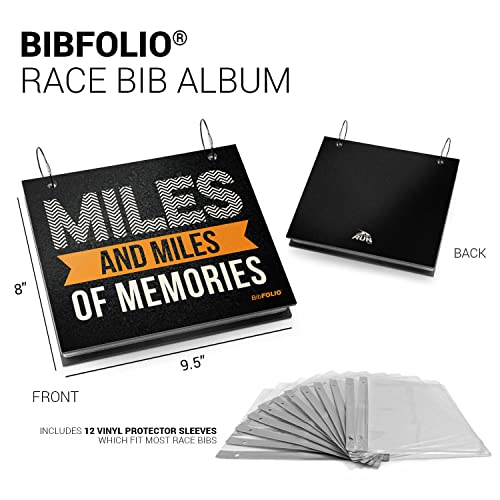 Gone For a Run BibFOLIO Race Bib Album - Miles of Memories - 9.5x8 - color: Miles of Memories