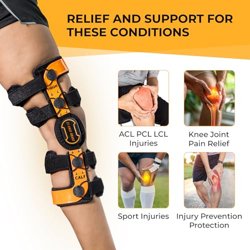 Z ONE Z1 K2 Comfortline Hinged Knee Brace for Men & Women – Knee Support for ACL, MCL, LCL, PCL, Ligament and Sports Injuries, Arthritis Pain, Meniscus Tear and Mild Osteoarthritis (S20) - style: S20