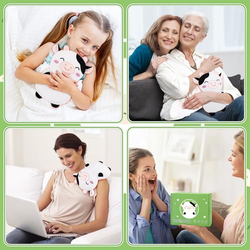 Cow Microwavable Heating Pad for Cramps Period Pain Relief Cute Heating Pad - style: Milk Cow