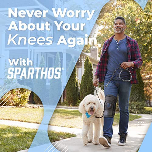 Sparthos Knee Brace for Women & Men - Meniscus Tear Support - Gray-XXXL