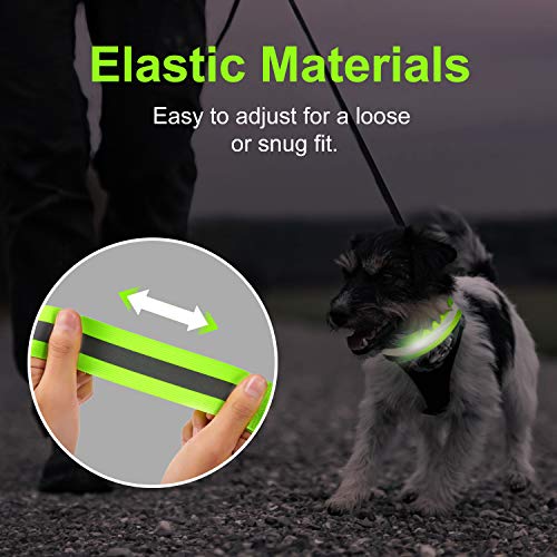 8 Pieces Reflective Bands Reflective Running Gear Night High Visibility Reflector Bands Shine Straps Tape Bracelets for Walking at Night Women Men Running Cycling Arm Wrist Ankle Leg - color: Green, Orange