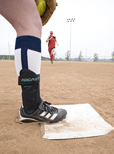 Aircast Airsport Ankle Brace for Chronic Ankle Instability, Sprained Ligaments and Strained Muscles or Tendons | Durable and Comfortable| RIGHT, Small - size: Small (Pack of 1), style: Right Foot