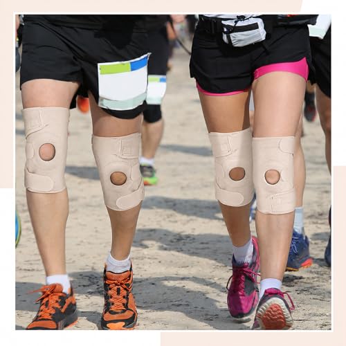 Foilswirl 1 Pcs Kids Knee Brace with Side Stabilizers,Skin Tone - color: Skin Tone