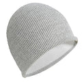 Reflective Beanie Hat High Visibility Warm Winter Loop Knit Cap Gifts for Women Men - color: White-1 Pack