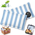 VIHOSE 2 Pcs Ice Packs for Lunch Box Bag - color: Blue, style: Stripe