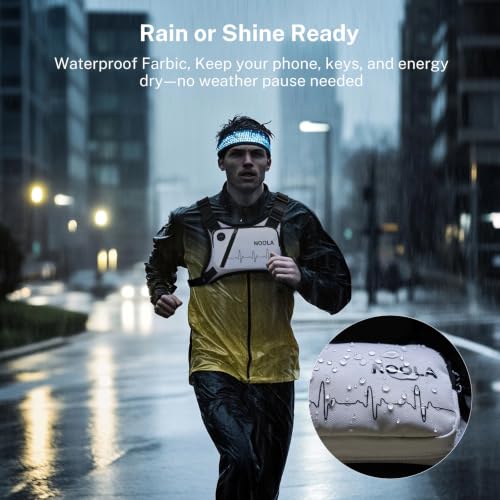 NOOLA Running Chest Pack, Running Vest for Men Women with Reflective Back