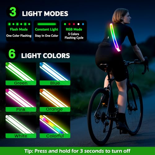 Reflective Sash Gear for Walking at Night,Flashing LED Reflective Belt Safety Lights for Walkers Night Dog Walking Biking Running,High Visibility Rechargeable With Wear 2 Ways for Men Women - color: Pink