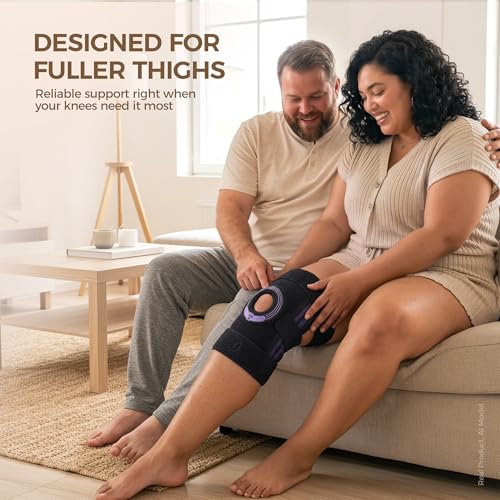 Plus Size Knee Brace for Women and Men, Adjustable Wraparound - size: 3XL/4XL