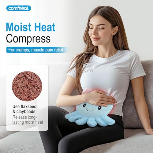 Octopus Microwave Heating Pad for Pain Relief, Unscented Heat Pack - style: Octopus