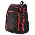 A11N SPORTS Tournament Pickleball Bag Backpack for Men & Women, Holds 4 Paddles, Shoe Compartment, Fence Hook - color: Black/Red