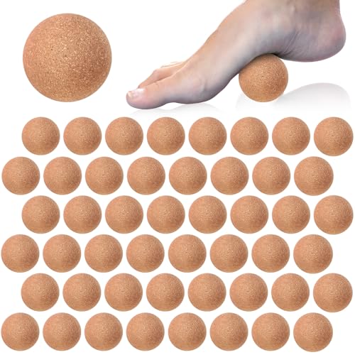 Seenelling 50 Pcs Cork Massage Ball Myofascial Release Therapy, 1.5 Inch - size: 1.5 Inch