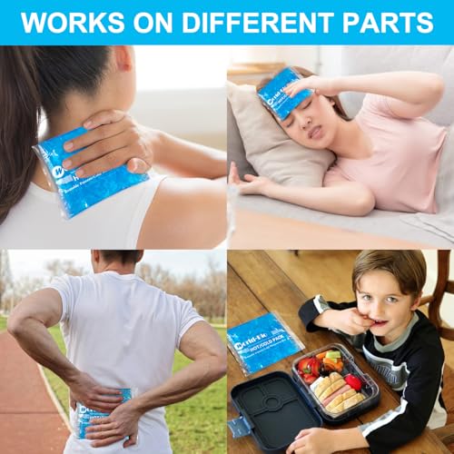 Reusable Gel Ice Packs with Wrap, 2 Pack 1 Wrap 6.3"x5.1" - style: 6.3"x5.1", 2 PACK + 1 Wrap