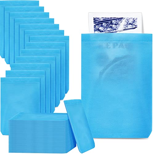 Tatuo 50 Pcs Disposable Ice Pack Sleeves Hot Cold Compress, 6 x 9 Inch - size: 6 x 9 Inch