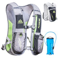 TRIWONDER Running Vest Hydration Pack Backpack for Men & Women, Lightweight Trail Marathon Run Race Vest for Cycling Jogging - color: 02 Black&Grey - with 2L TPU Water Bladder