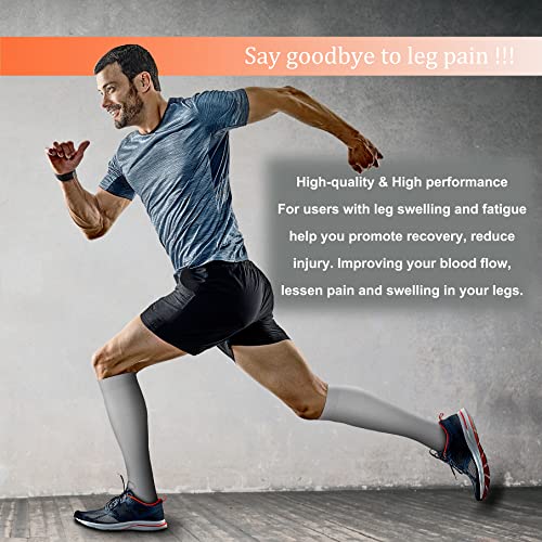 FEYHAY Copper Compression Socks (8 Pairs) 15-20 mmHg Circulation is Best Athletic & Daily for Men & Women, Running, Climbing - color: 06 Colour Mixture, size: Large-X-Large