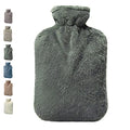 BICAREE Hot Water Bottle with Cover, 2L PVC Hot Water Bag for Neck, Shoulder Pain and Hand Feet Warmer, Menstrual Cramps, Hot Compress and Cold Therapy(Green) - style: Green