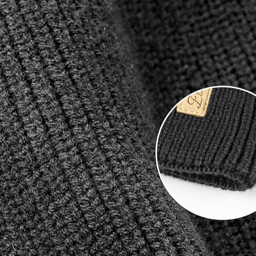 Etsfmoa Beanie with The Light,Fleece Lined Beanie Warm Hat,Gifts for Men - color: Deep Linen Gray
