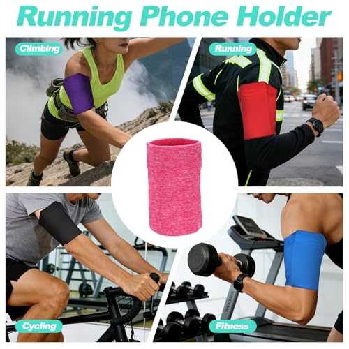 Cell Phone Armband Sleeve, Universal Sports Arm Band Pink Gauze - color: Pink Gauze
