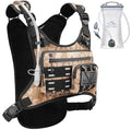 Zelvot Running Vest with 2L Water Bladder, Hydration Backpack, U.S. Design Patent, Lightweight Hydration Pack with Gear Holder, Reflective Chest Pack for Men Women - color: Camo Khaki, size: Medium-Large