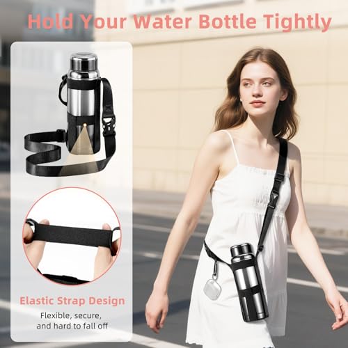 Nuovoware Water Bottle Holder With Strap, 2 Pack, 20-40 oz, Pink+Black - color: Pink+Black, size: 2 PCS