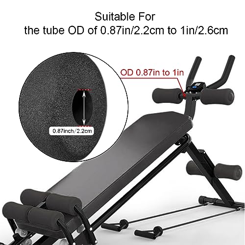 Sponge Foam Foot Pad Roller Pair, Used for Replacing Gym Exercise Equipment, Suitable for 1-inch Rod (Foam 4.53" X 2.56" Od X 0.87" Id) - color: Foam 4.53" X 2.56" Od X 0.87" Id