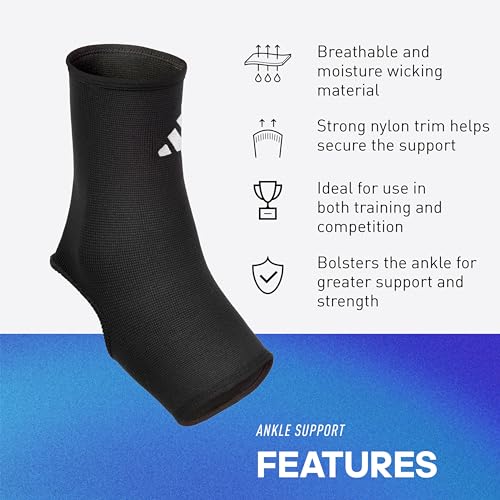 adidas Ankle Support Compression Sleeve - Sports and Fitness - Small - size: Small, style: adidas Ankle Support