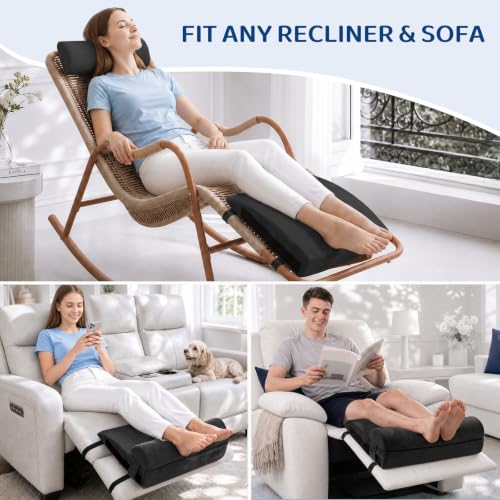 Recliner Foot Rest Cushion with Removable Semi-Cylinder