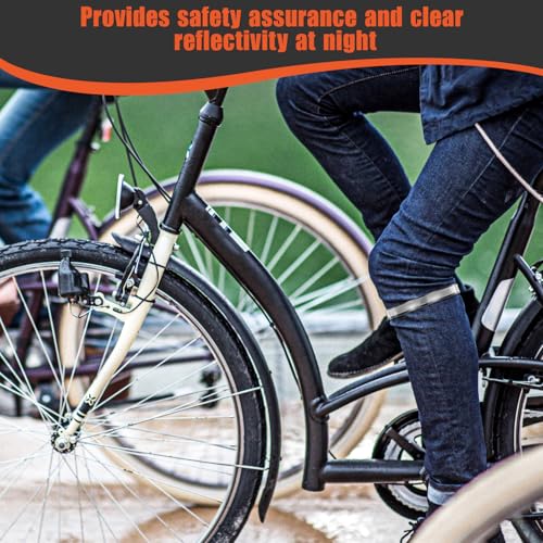 High Reflective Cycling Trousers Clips, 4 Pcs Bike Ankle Reflective Clip Outdoor Cycling Reflective-Gear Pant Cuff Clips